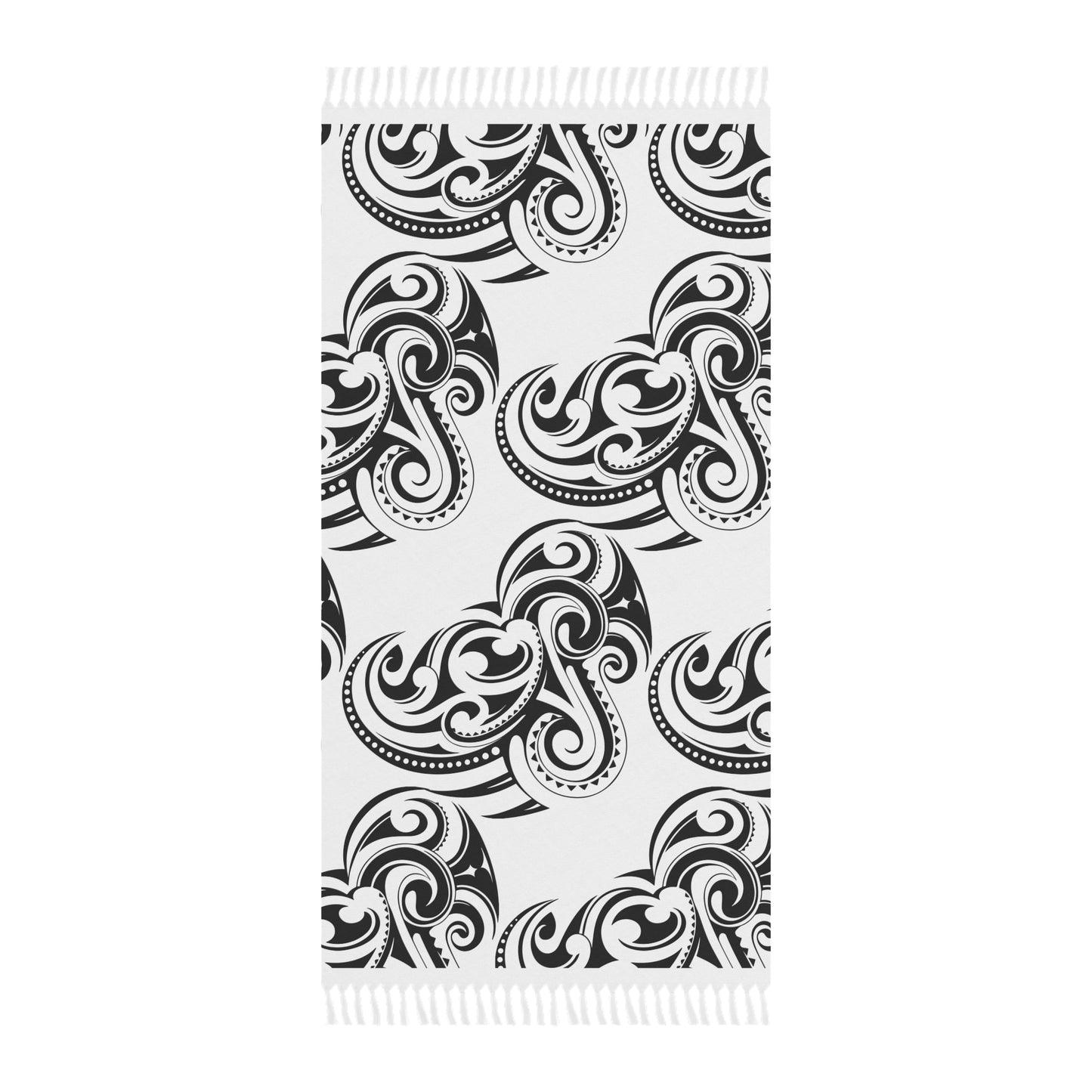 Black & White Tattoo Beach Towel