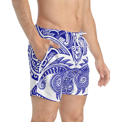 Blue Mandala Swim Shorts