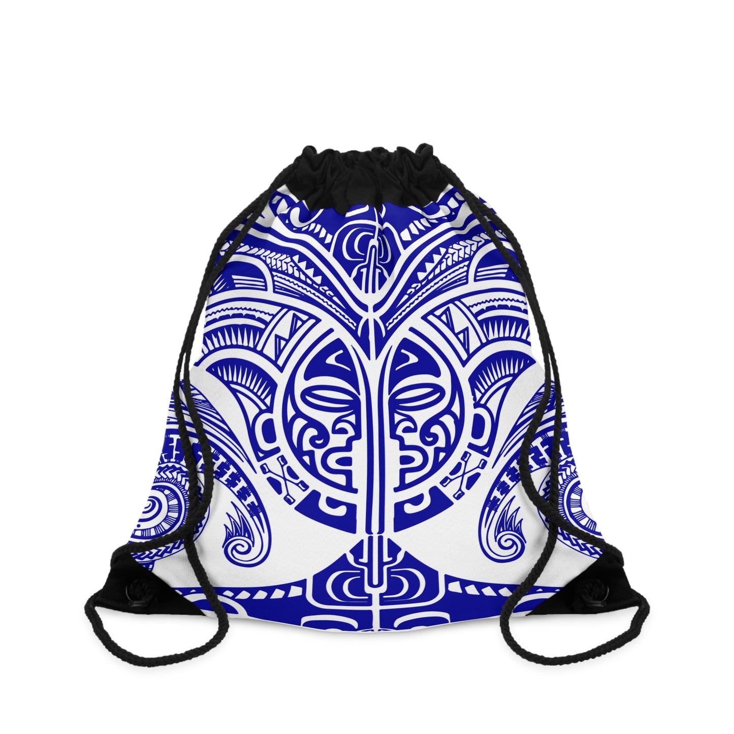 Blue Mandala Drawstring Bag