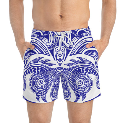 Blue Mandala Swim Shorts